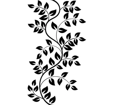 Vinil Decorativo Rama e Folhas - TenStickers