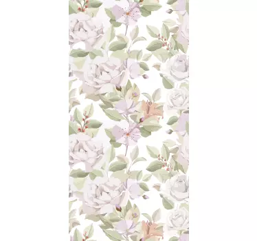 Autocolante para janela arranjo floral delicado - TenStickers