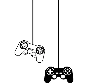 Autocolante videojogos controles de jogos clássicos - TenStickers