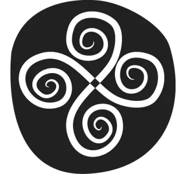Adesivo de parede circular símbolo celta - TenStickers