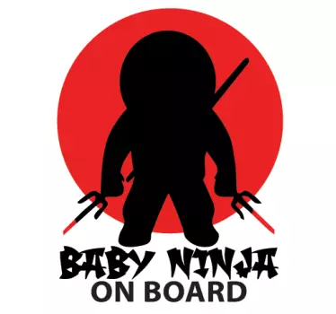 Vinil Autocolante Ninja On Board - TenStickers