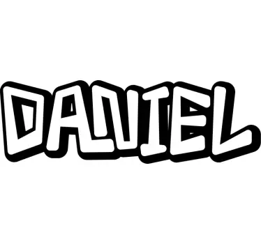Autocolantes decorativos personalizáveis Texto grafite retro mono - TenStickers