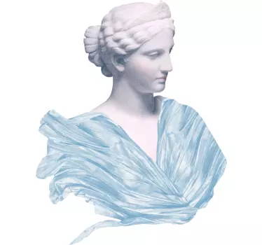 Autocolante de arte busto feminino clássico - TenStickers
