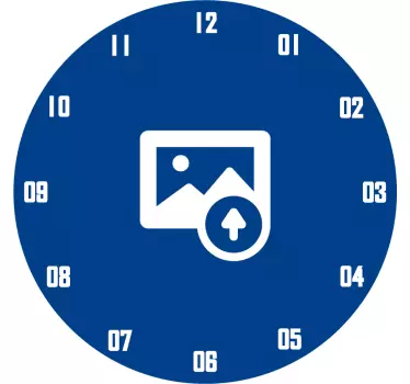 Autocolante decorativo relógio personalizável - TenStickers