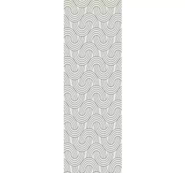 Vinil para frigorífico Padrão de ilusão art déco - TenStickers
