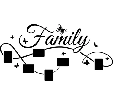 Vinil decorativo família molduras - TenStickers