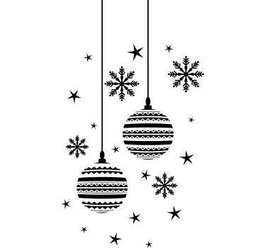 Autocolantes decorativos de Natal Decoração elegante feliz natal - TenStickers