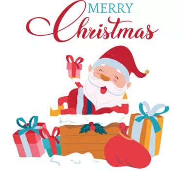 Autocolantes decorativos de Natal Temos um feliz natal com o papa - TenStickers