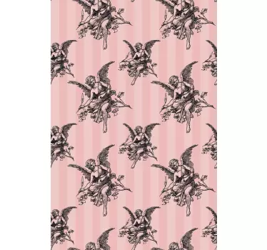 Vinil para frigorífico Toile jouy pattern art design - TenStickers