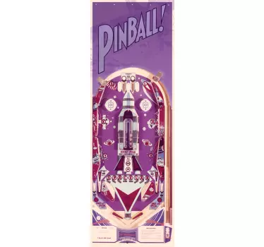 Vinil decorativo frigorífico pinball - TenStickers