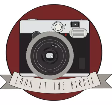 Vinil decorativo instax look at the birdie - TenStickers