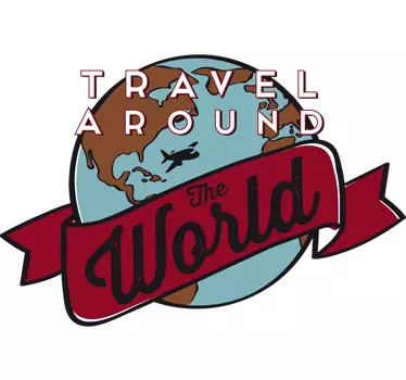 Autocolante decorativo Viajar pelo Mundo - TenStickers
