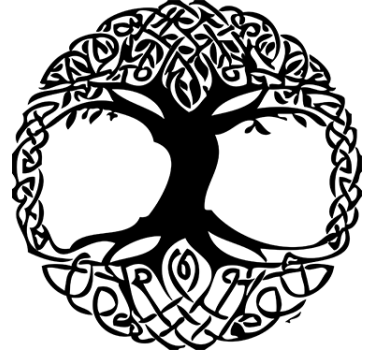 Autocolante decorativo árvore celta - TenStickers