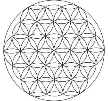Autocolante de parede Flor da Vida - TenStickers
