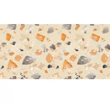 Vinil para móveis Padrão monocromático terrazzo - TenStickers
