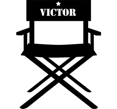 Autocolante decorativo cadeira realizador cinema - TenStickers