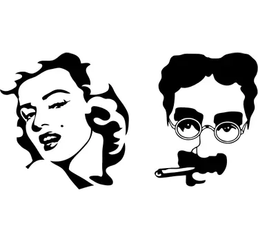 Autocolante animal marilyn groucho - TenStickers
