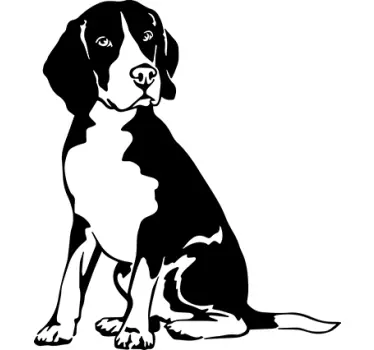 Autocolante com cães e gatos vinis decorativos cão beagle - TenStickers