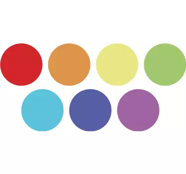 Autocolante círculos coloridos - TenStickers