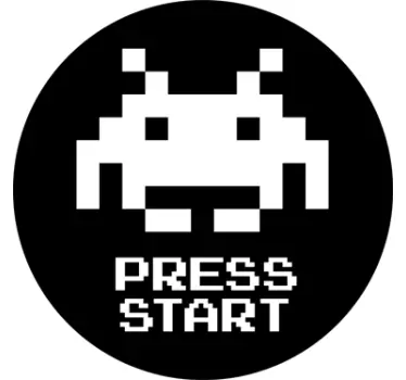 Autocolante para PC Press Start - TenStickers