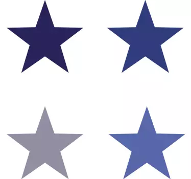 Vinil Decorativo Estrelas Azuis - TenStickers