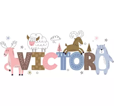 Autocolantes decorativos personalizáveis Animais de criança polar - TenStickers
