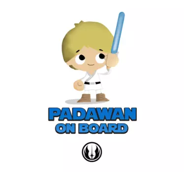 Autocolante padawan a bordo - TenStickers