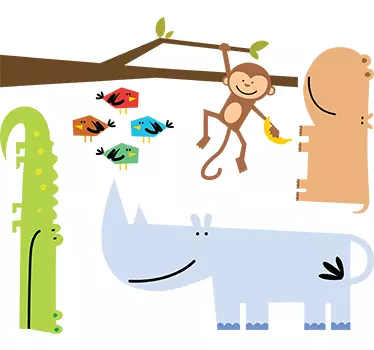 Stickers animais savana - TenStickers
