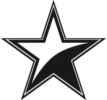 Autocolante de silhuetas Estrela única - TenStickers