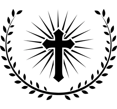 Autocolante decorativo cruz cristã - TenStickers