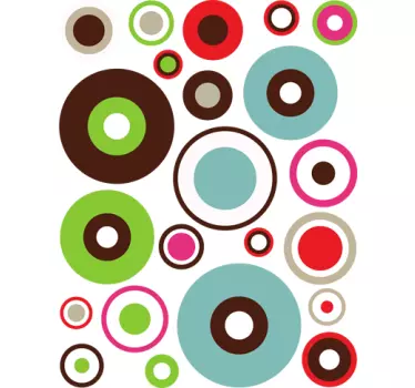 Vinil autocolante circulo concêntrico - TenStickers