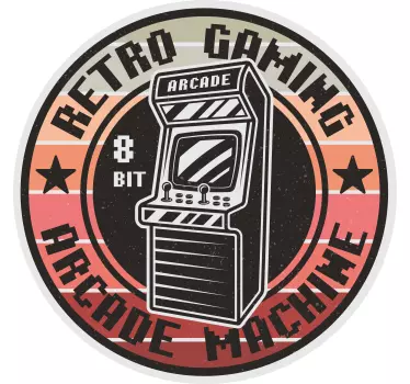 Vinil autocolante videojogo Logotipo de jogos dos anos 80 - TenStickers