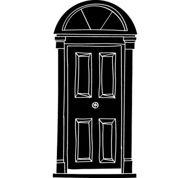 Adesivo ardósia com forma de porta - TenStickers