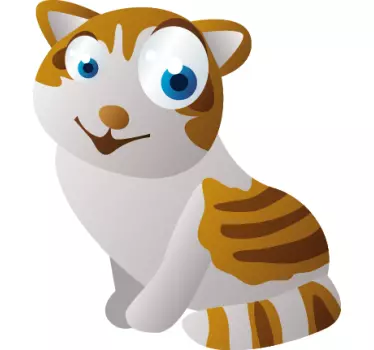 Adesivo de parede gato infantil - TenStickers