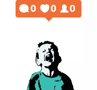 Autocolante para portátil Banksy menino - TenStickers
