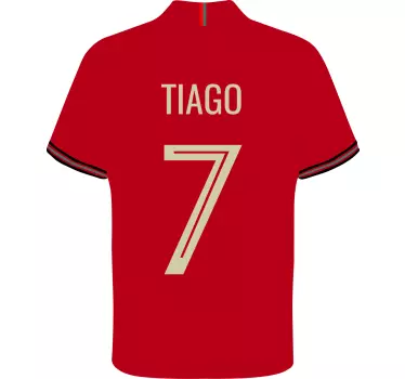 Autocolante decorativo futebol T-shirtda seleção portuguesa - TenStickers