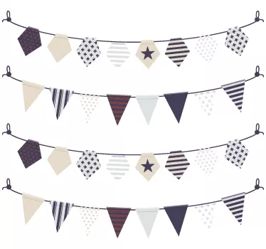 Adesivo para decoração bandeiras - TenStickers
