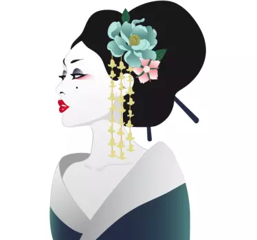 Autocolante decorativo Geisha - TenStickers