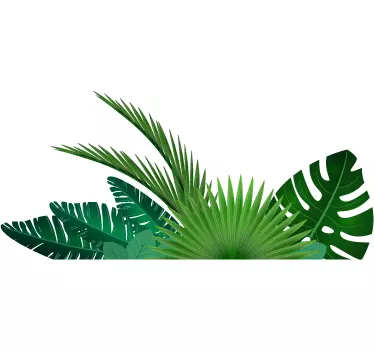 Vinil decorativo folhas tropicais - TenStickers