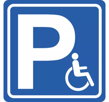 Autocolante estacionamento para Deficientes - TenStickers
