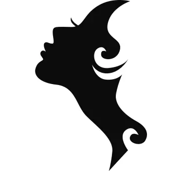 Autocolante decorativo retrato mulher - TenStickers