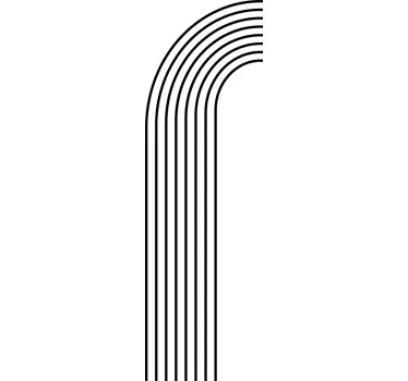 Figuras geométricas Vinil Meio arco abstrato - TenStickers