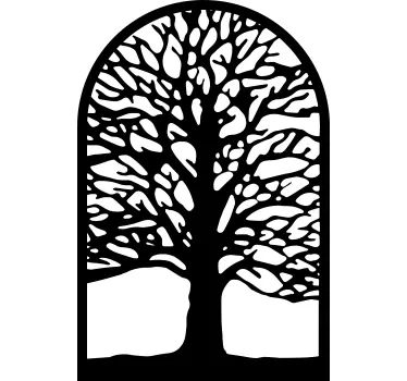 Autocolantes decorativos de flores e plantas árvore arqueada - TenStickers