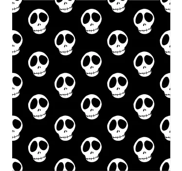 Autocolantes decorativos de halloween Padrão de caveiras - TenStickers
