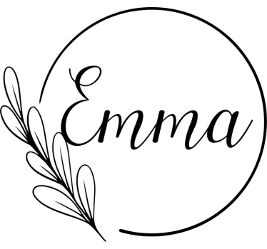 Autocolante estiloso Nome Personalizado - TenStickers