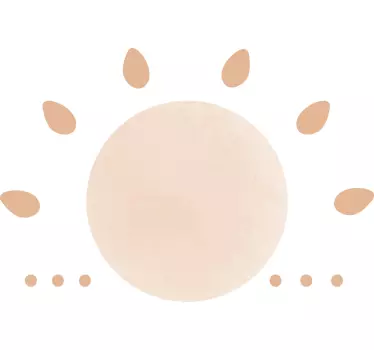Autocolantes Decorativos de Natureza Sol mínimo abstrato - TenStickers