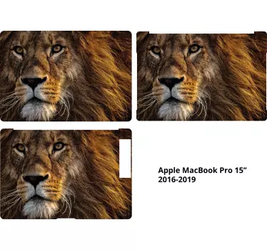 Vinil com animais selvagens Leão para Macbook - TenStickers