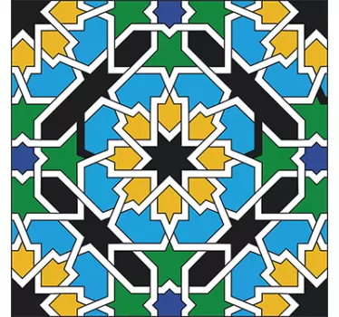 Vinil decorativo azulejo cores - TenStickers