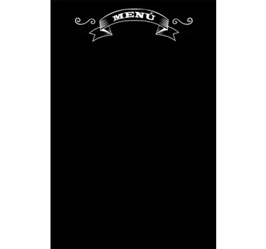 Vinil decorativo quadro preto ardósia menu - TenStickers