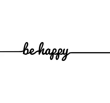 Vinil decorativo ''Be Happy'' - TenStickers